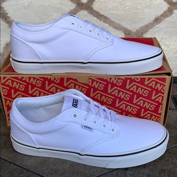 VANS ATWOOD BLACK FOXING WHITE/WHITE MEN’S - Picture 2 of 16